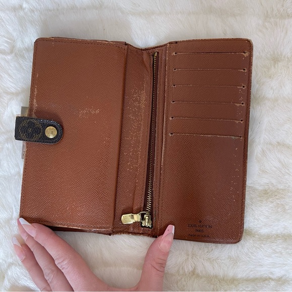 LOUIS VUITTON Long Wallet Monogram Canvas Authentic USED - Picture 7 of 11